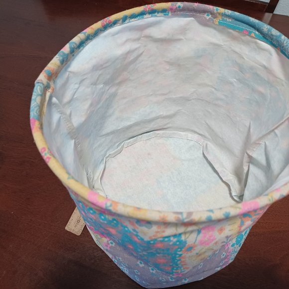 Natural life Collapsible Storage Bin Canvas New Foldable Design Basket Round - Picture 4 of 8